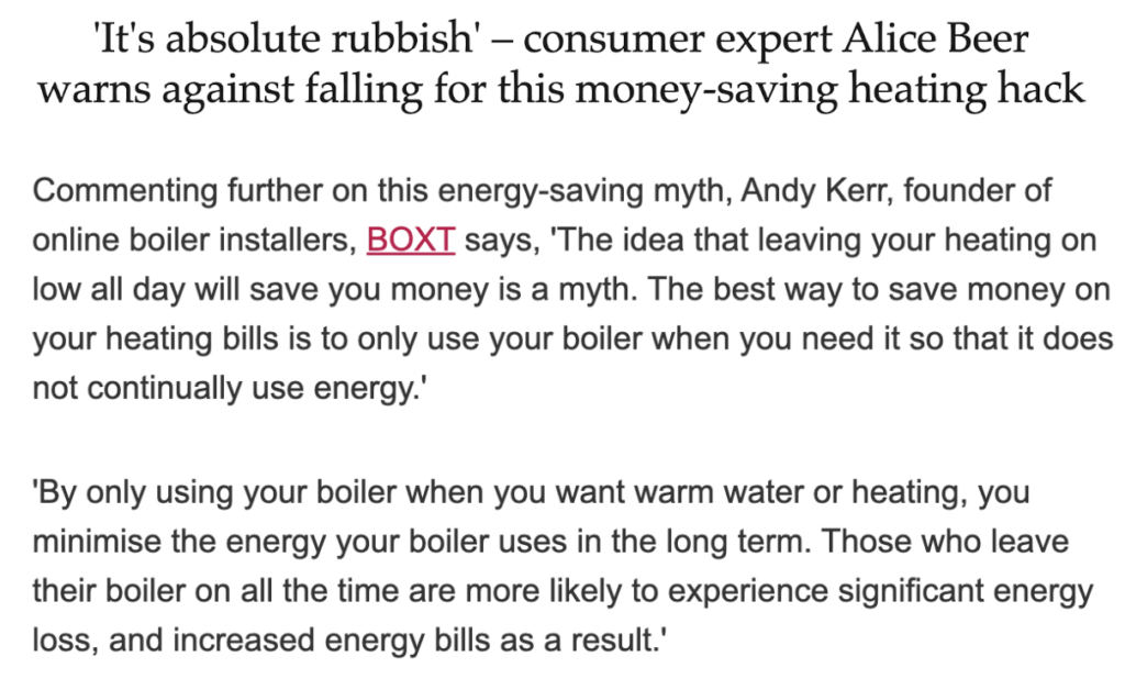 It’s absolute rubbish - consumer expert Alice Beer warns against falling for money-saving heating hack.