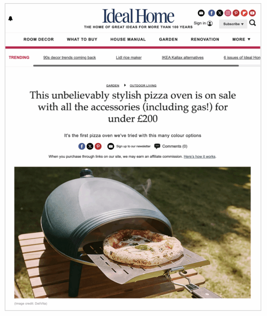 DeliVita features in Ideal Home