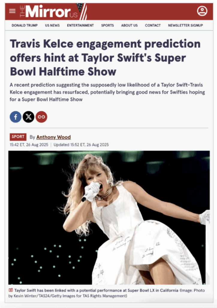 OLBG features in the Mirror US